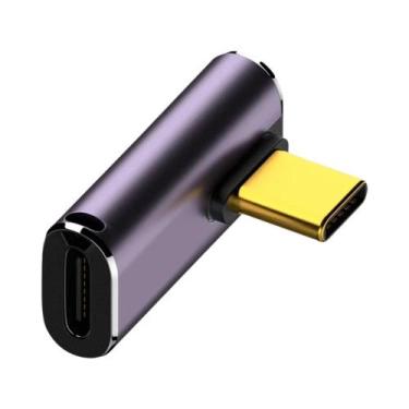 Imagem de Adaptador OTG USB4.0 Tipo C - Carregamento Rápido 5A (240W) - 40Gbps, 