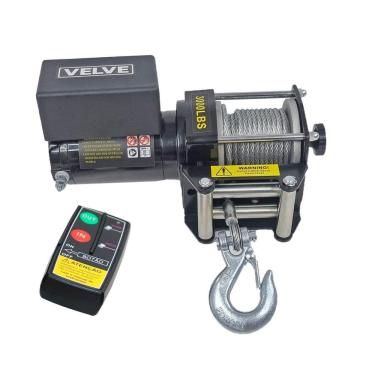Imagem de Guincho Elétrico 12V 3000Lbs 1360Kg Velve Gv3000A + Controle