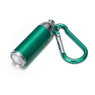 Imagem de Chaveiro Lanterna LED Portátil com Mosquetão Multifuncional  Verde Com