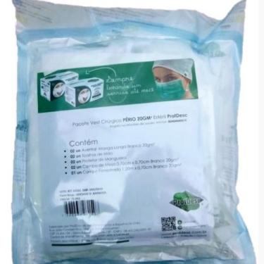 Imagem de Kit com 10 pacotes Cirúrgico Pério 20Gm Estéril Protdesc, Branco