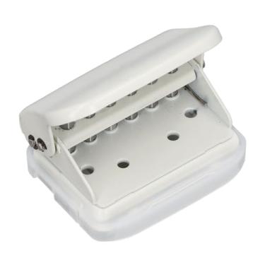 Imagem de Perfurador de 6 Furos, Perfurador de Papel de Folha Solta Portátil para A4 A5 B5, Perfurador de Papel Circular de Metal Portátil Com Régua de Posicionamento, Lâmina de Metal