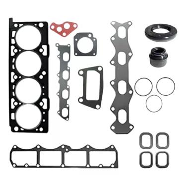 Imagem de Junta Superior Motor com Retentor Jogo Cabeçote Fibra 79651, Preto/Prata, Sabo