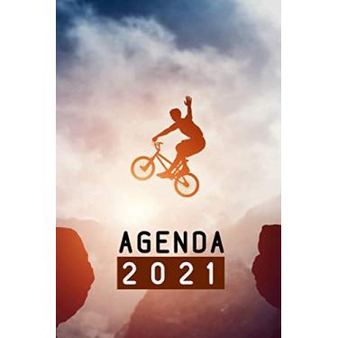 Imagem de Agenda 2021: Diario Planner Calendario 12 mesi - 1 gennaio 2021-31 dicembre 2021 | Pianificatore Agenda Settimanale A5 |Idee Regalo Originali BMX