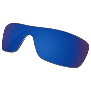 Imagem de Galvanic Lentes de reposição para óculos de sol Oakley Batwolf OO9101 - Safira polarizada