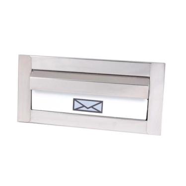 Imagem de Caixinha De Correio Inox Moderna Branca 29cm - JGC COMERCIAL