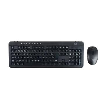 Imagem de Kit Teclado com Mouse Sem Fio Teclas Multimídia ABNT2 1600Dpi USB Multi