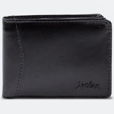 Imagem de Carteira Masculina de Couro Artlux 910, Preto