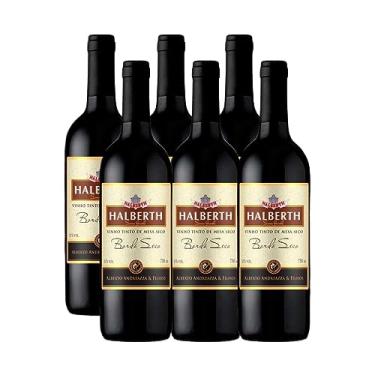Imagem de Vinho Bordo Halberth Tinto Seco 750ml Kit 6 Unidades