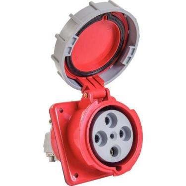 Imagem de Tomada De Embutir Industrial 3p+t 125 A 380-415 Vca 6 H Tramontina Tra