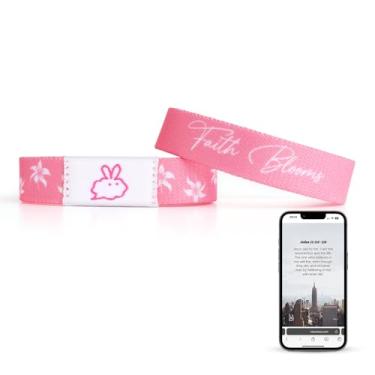 Imagem de Pulseiras de versículo bíblico diário cristão: escaneie pulseira cristã de escritura vestível para homens e mulheres - pulseiras evangélicas de oração de fé pulseira de versículo bíblico diário