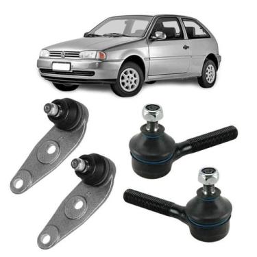 Imagem de Kit Par Pivô e Terminal Gol, Parati e Saveiro G2 G3 G4 1998 a 2014 Dir