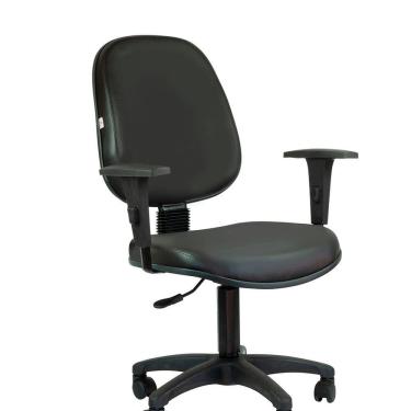 Imagem de Cadeira Giratória Internauta com Braço - Int1005pt25pt Preto