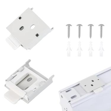 Imagem de YCUHEN Peças de reposição Coolaroo – Estores montados na parte externa, acessório de suporte de varão de cortina, peças de reposição de persianas verticais, suportes de veado e mini suportes de