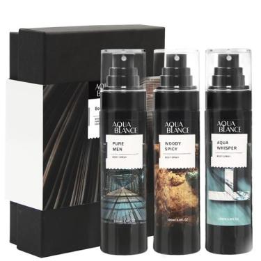 Imagem de Spray Corporal AQUA BLANCE Desodorante Masculino - 300ml (Kit com 3)