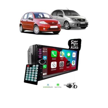 Imagem de Kit Multimídia Citroen C3 2003 / 2012 7 Pol Carplay AndroidAuto USB BT - First Option 7810HCPAA