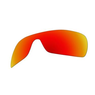 Imagem de EZReplace Lentes de substituição para óculos de sol Oakley Batwolf OO9101 (lentes polarizadas) - Serve para armação Oakley Batwolf (vermelho fogo)