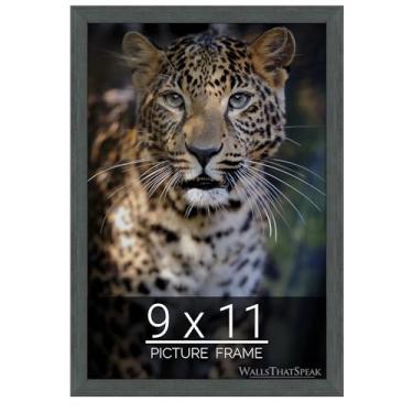 Imagem de Moldura cinza ardósia 22 x 28 cm para quebra-cabeças, pôsteres, fotos ou obras de arte