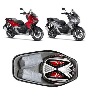 Imagem de Forração Honda ADV 160 Baú Forro Premium Scooter Cinza - Jaspe Ateliê,