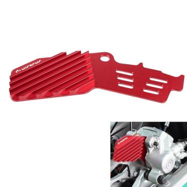 Imagem de NICECNC Resfriador de pinça de freio traseiro vermelho, dissipador de calor compatível com Beta 400RR/450RR/520RS 2010-2014 390RR/430RR/480RR/500RR-S/390RR-S/430RR-S 4T /Xtrainer 300 2015-2024 See