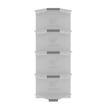 Imagem de Gôndola Parede 1 Canto Sem Coluna 40KG 1,70m Fit Amapá