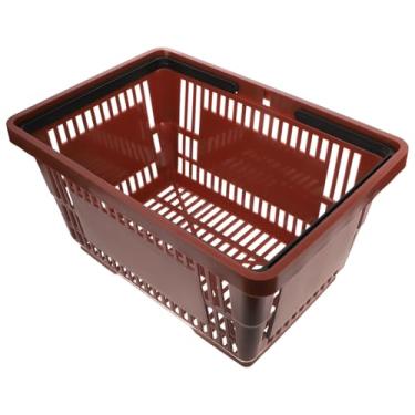 Imagem de GLEAVI Carrinho De Compras De Supermercado Loja De Frutas Cesta Comercial Retrátil Fácil De Limpar