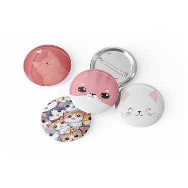 Imagem de kit com 4 Botons Broche Alfinete - Coleção Motivacional - Button, Pin