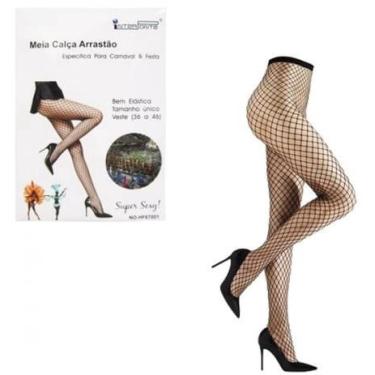 Imagem de Meia calca arrastao preta