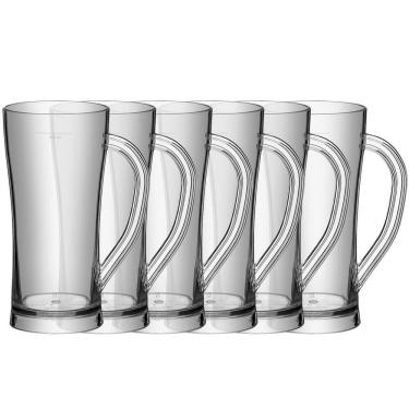 Imagem de Kit 6 Canecas Copo De Cerveja Chopp Festa 300ml Poliestireno