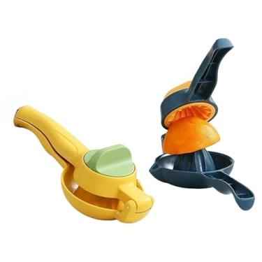 Imagem de Espremedor Limão Laranja Manual Sistema Giratório Suco Fruta Colorido Limonada(2,Cor Aleatórios (NS-4579))