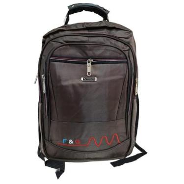 Imagem de Mochila masculina resistente Faculdade, Trabalho F&G - Q1817, Marrom