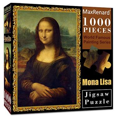 Imagem de MaxRenard Quebra-cabeças para adultos 1000 peças Mona Lisa Leonardo da Vinci Jigsaw Puzzle 1000 peças pinturas a óleo clássicas