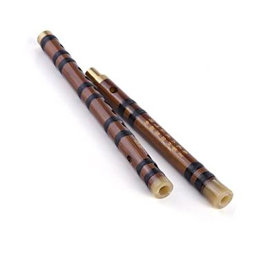 Imagem de Flauta de Bambu Delicada, Tecla G, Fácil de Tocar, Com Som Claro e Melodioso, Bambu Amargo, 2 Seções, Furos de Tom Profissional, para Performance Iniciante e Profissional, Com (5)
