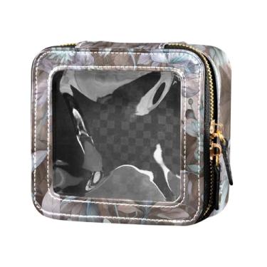 Imagem de Fitrendlovey Organizador de maquiagem portátil com grande claraboia bolsa de cosméticos espaçosa para amantes de viagens, T15, one size