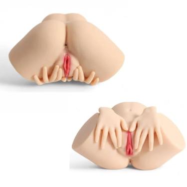 Imagem de Masturbador Bumbum Com Mãos Em Alto Relevo Com Vagina E Ânus Experiência Íntima Autêntica