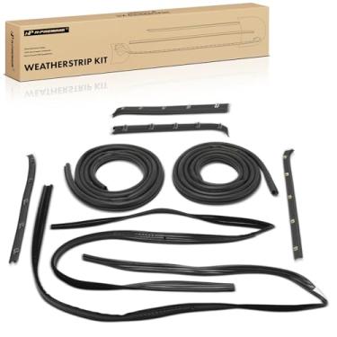 Imagem de A-Premium [8 peças] Vedação frontal interna e externa da janela esquerda e direita compatível com veículos Chevrolet e GMC - para C10 C20 K10 K20 Suburban, K5 Blazer, R1500, R2500, R3500, V1500, V2500