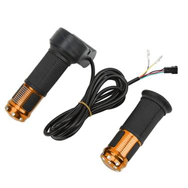 Imagem de Twist acelerador de garganta de bicicleta Bike Gripter Speed ​​Speed ​​Speed ​​para veículos elétricos Material de plástico universal 23mm Diâmetro do guidão 281g Peso (Ouro)