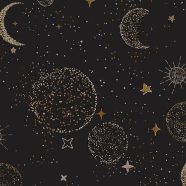 Imagem de Toduso Papel de parede de papel de parede preto galáxia crianças papel de parede estrela céu noturno papel de contato para quarto banheiro impermeável rolo de vinil autoadesivo removível 43 cm x 192