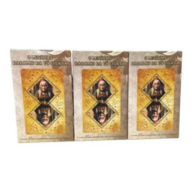 Imagem de KIT c/ 3 O Legítimo Baralho da Vó Cigana 36 Cartas Plast Man - Lua Mís