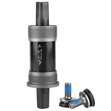 Imagem de plplaaoo Suporte inferior de bicicleta Rolamento cônico quadrado 68 mm x 118 127,5 mm para Shimano Tourney TX800 Series BSA suportes garante desempenho estável e fácil instalação (68 x 124,5 L)