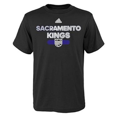 Imagem de Camiseta NBA by Outerstuff masculina NBA Reflective Authentic de manga curta, Preto, Age 4