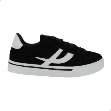 Imagem de Tênis Feminino Casual Via Marte Nobuck Napa Preto e Branco