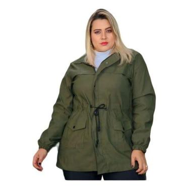 Imagem de Jaqueta Parka Feminina Com Bolsos Modelo Grande Plus Size - Bucci Bout