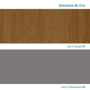 Imagem de Paneleiro Simples 40cm 2 Portas Slim Luciane Móveis Freijó-cinza Puro