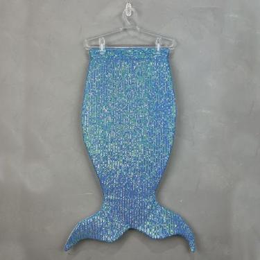 Imagem de Fantasia Infantil - Calda Sereia em paetês - Azul - no-brand, 3A {24-3