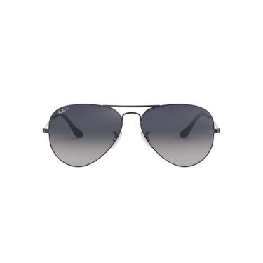 Imagem de Óculos de sol Ray-Ban RB3025 Classic Aviator, Gunmetal/Polarized Blue Gradient Grey, 58 mm