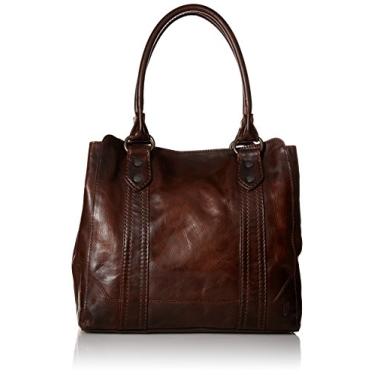 Imagem de Frye Bolsa tote Melissa, bolsa grande com alça e bolsos, design elegante e espaçoso, Marrom escuro, One Size