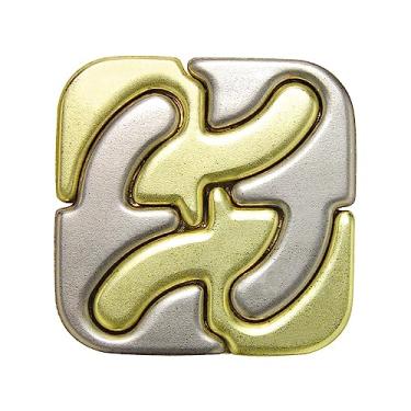 Imagem de SQUARE Hanayama Cast Metal Brain Teaser Puzzle (Level 6)