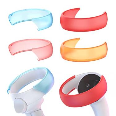 Imagem de Controller Cover Compatible for Oculus/Meta Quest 2, Anti-Bumping Silicone Soft Ring Cover with Quest 2 Controller Protection. (2 pairs, Four colors)