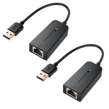 Imagem de Cable Matters Pacote com 2, adaptador USB 2.0 para 10/100 Fast Ethernet em preto