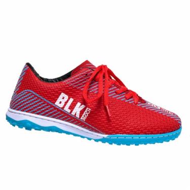 Imagem de Chuteira Society Cano Baixo BLK360DO Reforçada 34 ao 45 (Vermelho, BR, Adulto, Numérico, 37)